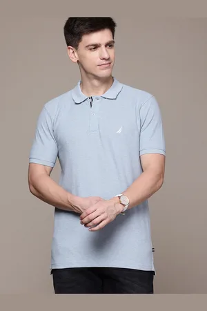 Nautica Men Polo Collar Pure Cotton Slim Fit T-shirt