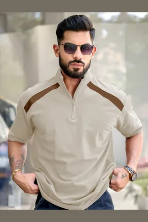 Maniac Men Henley Neck Pockets T-shirt