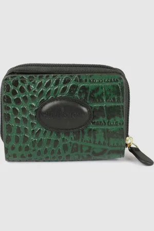 Hidesign Women Animal Textured Leather Zip Around Wallet