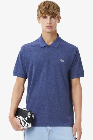 Lacoste Men Solid Polo Collar Cotton T-shirt