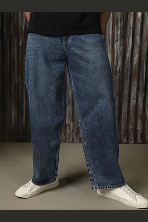 High Star Men Classic Relaxed Fit Light Fade Cotton Jeans