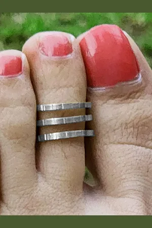 Sangria 925 Sterling Silver Toe Rings