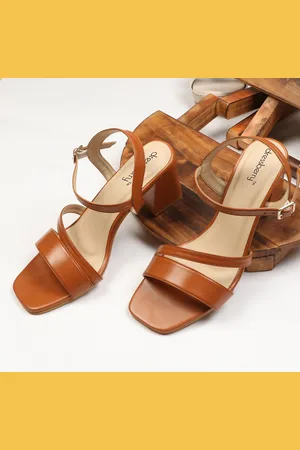 DressBerry Women PU Block Heel Sandals