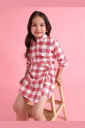 Ralph Lauren Girls Cotton Checked Mini Skorts