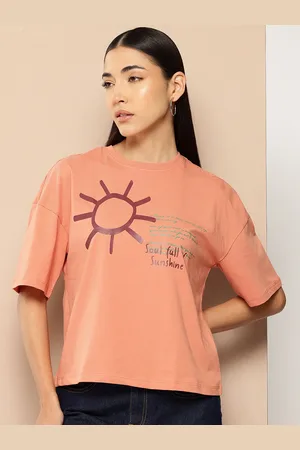Chemistry Women Printed Pure Cotton T-shirt