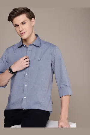 Nautica Men Smart Slim Fit Pure Cotton Casual Shirt