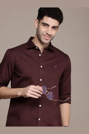 Nautica Men Smart Slim Fit Pure Cotton Casual Shirt