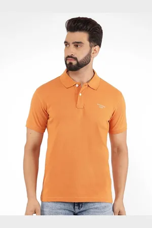 NUMERO UNO Men Solid Polo Collar Cotton T-shirt