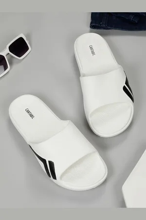 CANTABIL Men Solid Open Toe Slip On Sliders