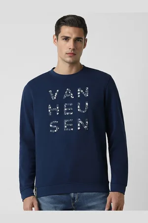 V Dot Men Printed Sweatshirt
