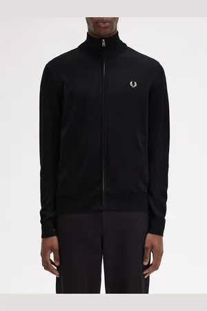 Fred Perry Men Solid Cardigan Sweater