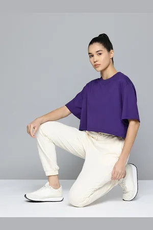 DECATHLON Women Drop-Shoulder Sleeves T-shirt