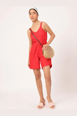DressBerry Chic & Cheery Strappy Smocked Playsuit