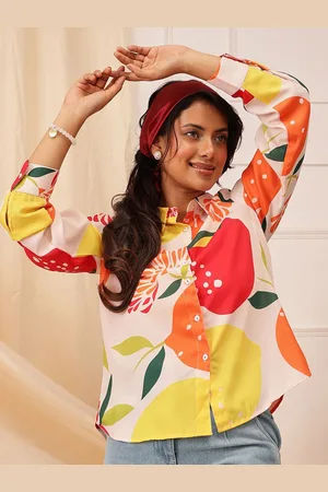 Quiero Women Spread Collar Ethnic Motifs Printed Casual Shirt