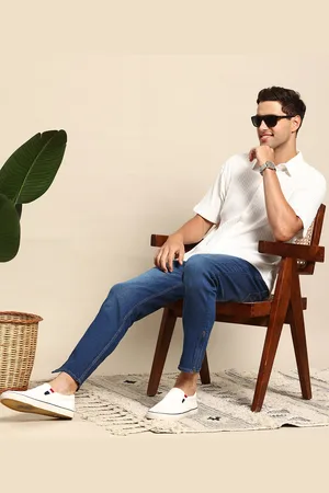 Mast & Harbour Men Relaxed Fit Light Fade Stretchable Jeans