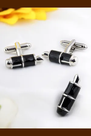 PELUCHE Men Black & Silver-Toned Accessory Gift Set
