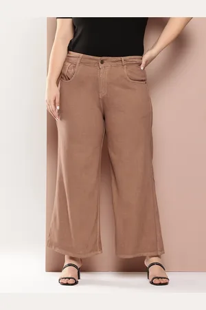 Sztori Plus Size Women Wide Leg Stretchable Jeans
