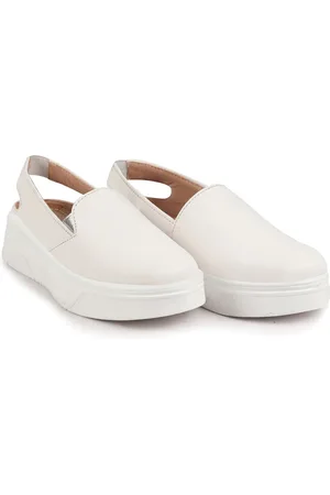 FAUSTO Women Height Enhancer Textured Slip On Shoes