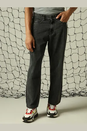 Hubberholme Men Loose Relaxed Baggy Fit Light Fade Jeans