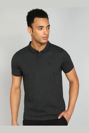 WROGN Men Solid Polo Collar Pure Cotton T-shirt