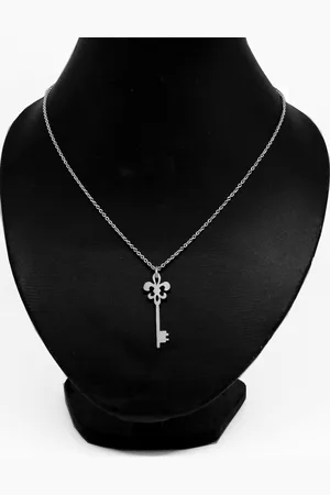 DressBerry Girls 925 Sterling Silver Love Key Pendant with Chain
