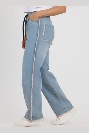 Campus Women Mid-Rise Comfort Relaxed Fit Stretchable Jeans