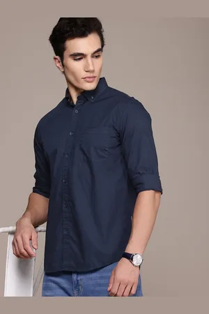 French Connection Men Smart Slim Fit Pure Cotton Casual Shirt