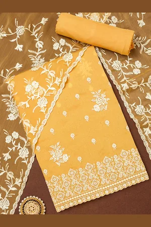 Soch Floral Printed Embellished Unstitched Dress Material