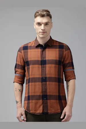 Blackberrys Slim Fit Pure Cotton Checked Casual Shirt