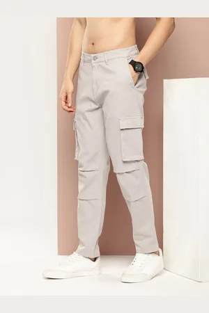 HARVARD Men Slim Fit Mid Rise Cargos Trousers