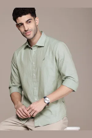 Nautica Men Smart Slim Fit Pure Cotton Casual Shirt