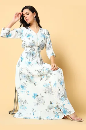 SHOWOFF Women Floral Print Fit & Flare Maxi Dress