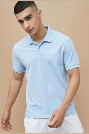 Kappa Men Solid Polo Collar Cotton T-shirt