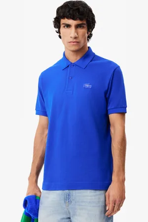 Lacoste Men Solid Polo Collar Cotton T-Shirt