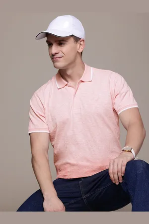Nautica Men Dyed Polo Collar Pure Cotton T-shirt