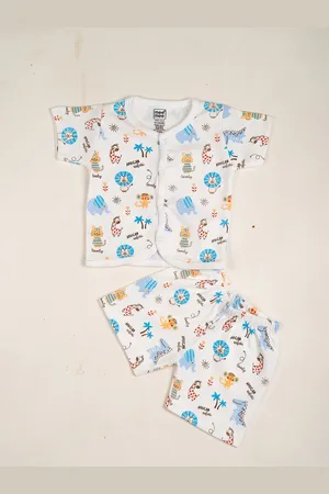 MeeMee Boys Printed Pure Cotton Clothing Set