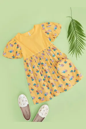 Pantaloons S Girls Animal Printed Fit & Flare Dress