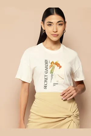 Chemistry Women Printed Pure Cotton T-shirt