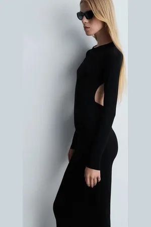 MANGO Bodycon Maxi Backless Dress