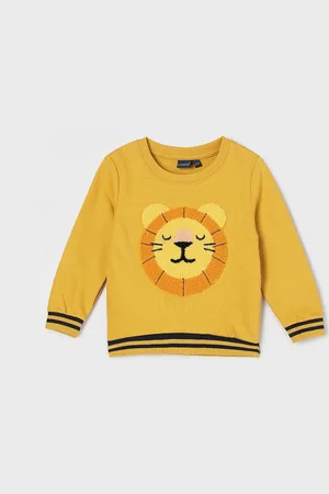 Lifestyle Boys Graphic Printed Round Neck Cotton Pullover Sweatshirt