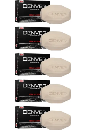 Denver Set Of 5 Odor Shield Black Code Cologne Bathing Soap - 125g Each