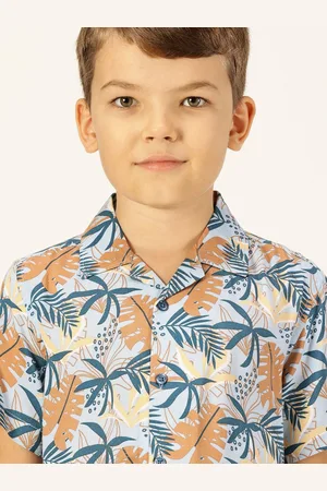 Killer Boys Premium Cuban Collar Floral Printed Cotton Casual Shirt