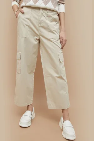 Lifestyle Women Solid Cargos Trousers