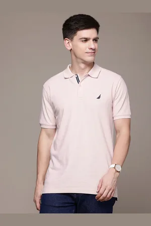 Nautica Men Polo Collar Pure Cotton Slim Fit T-shirt