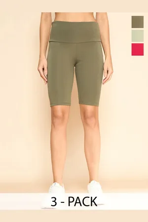Color Capital Women Pack Of 3 High Waisted Cycling Shorts