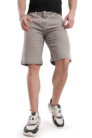 WROGN Men Solid Slim Fit Denim Shorts