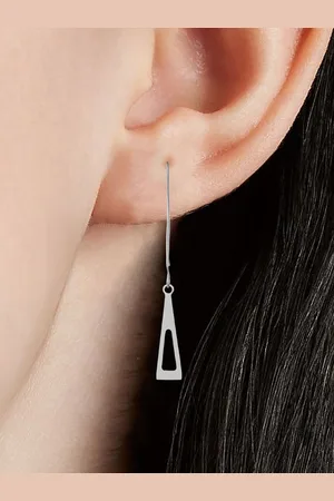 GoldNera Geometric Drop Earrings