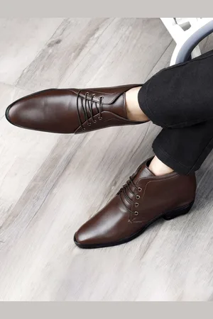 BXXY Men Hidden Elevator Formal Lace-up Regular Boots
