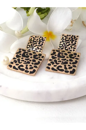 Adwitiya Collection Gold Plated Classic Drop Earrings