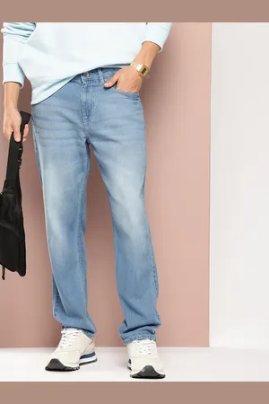 HARVARD Men Relaxed Fit Light Fade Pure Cotton Jeans